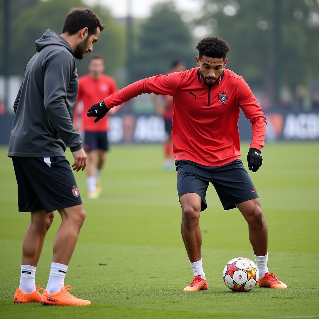 Yamal Focused During Training