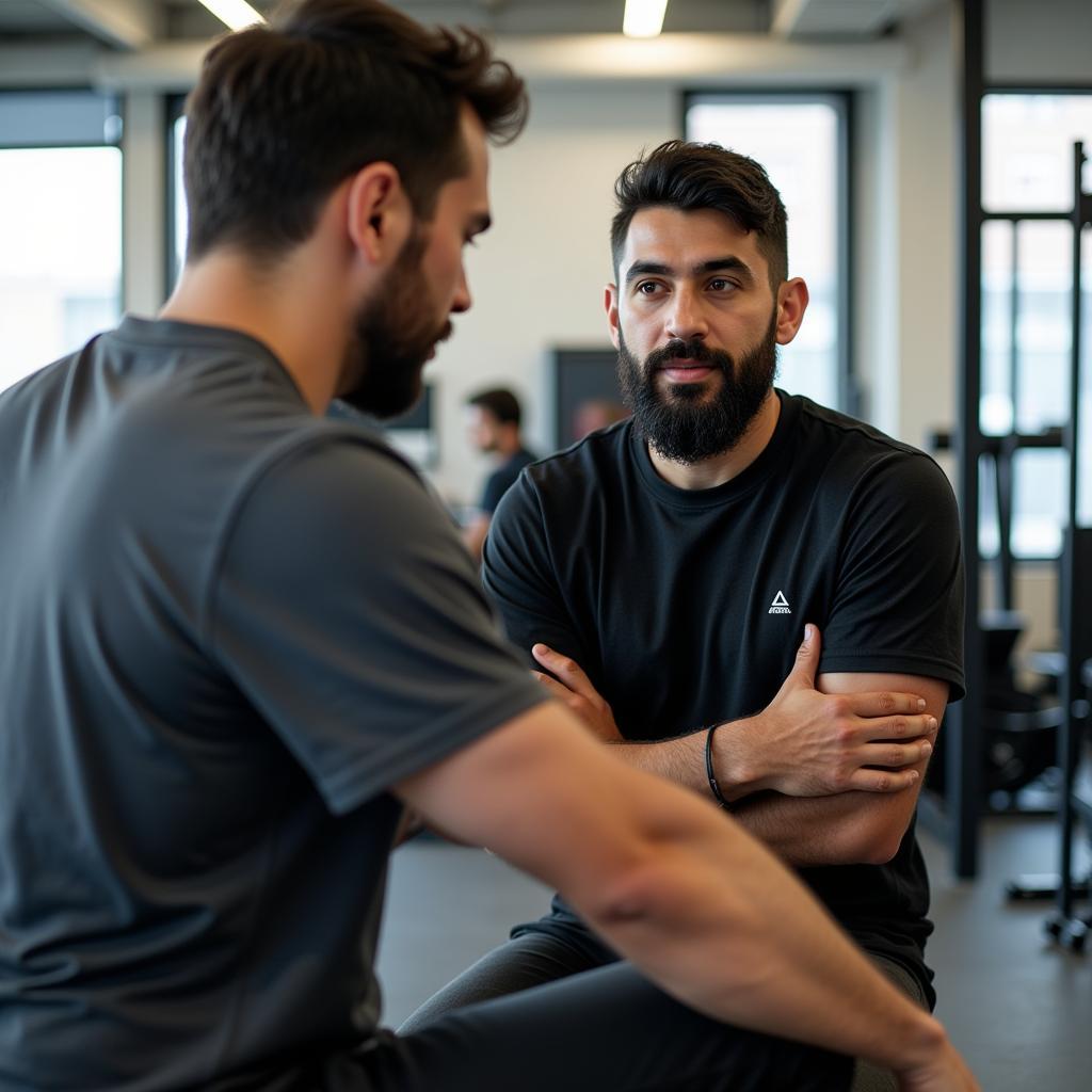 Yamal Training with His Mentor