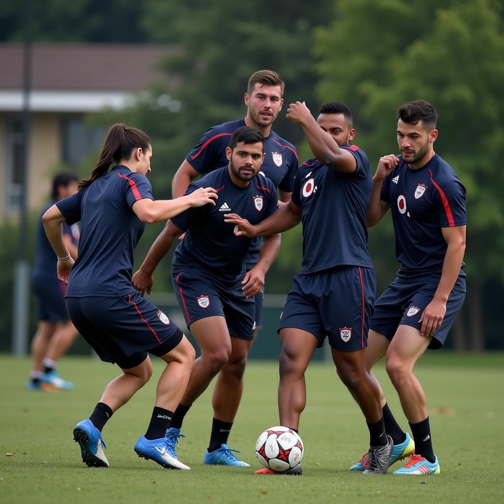 Yamal Training With His Team