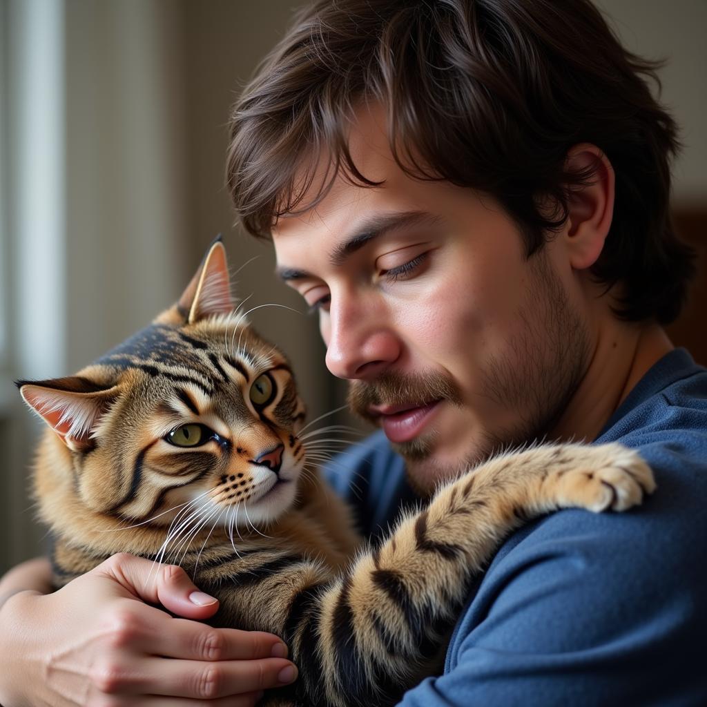 Yamal and his Beloved Cat