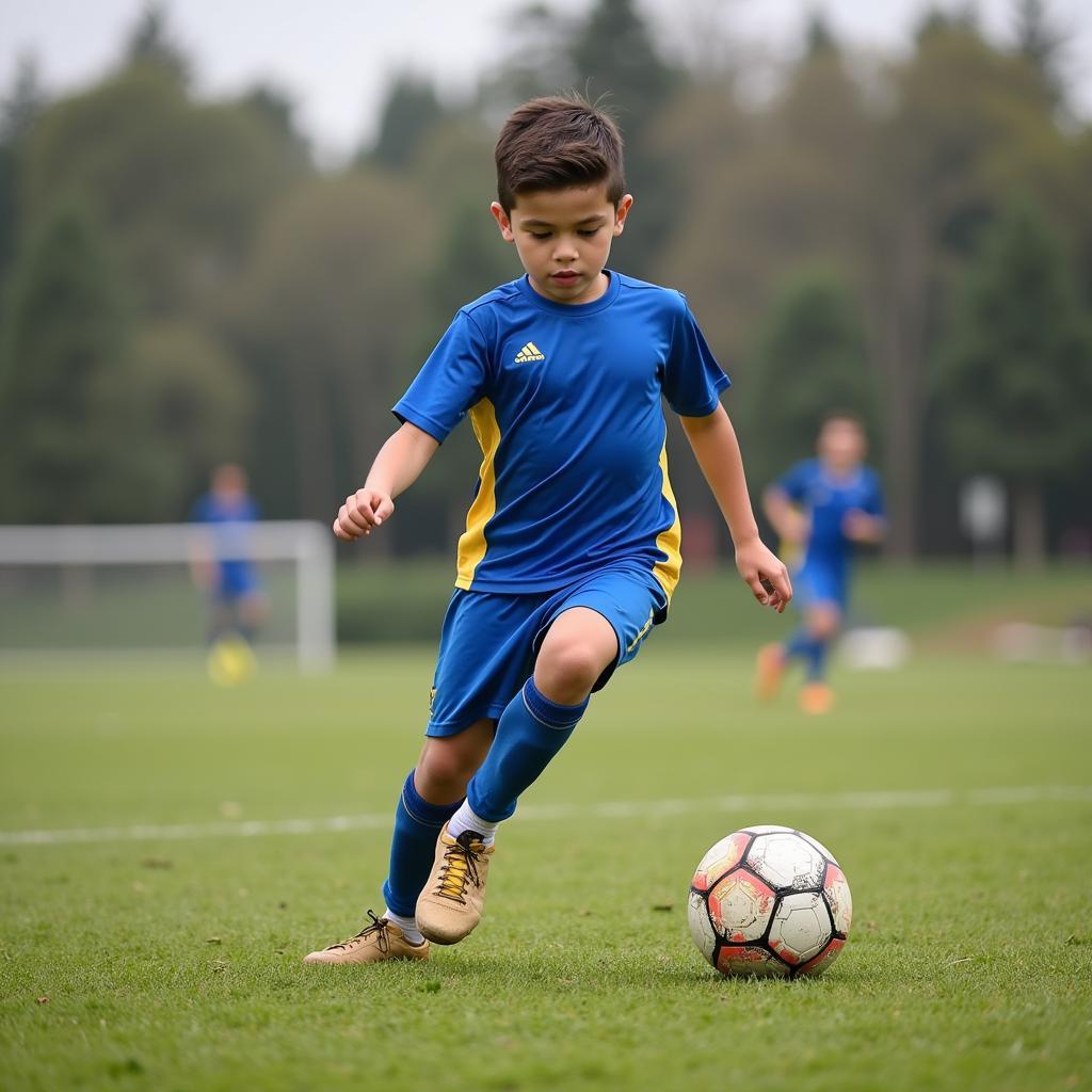 Yamal in Youth Football Training