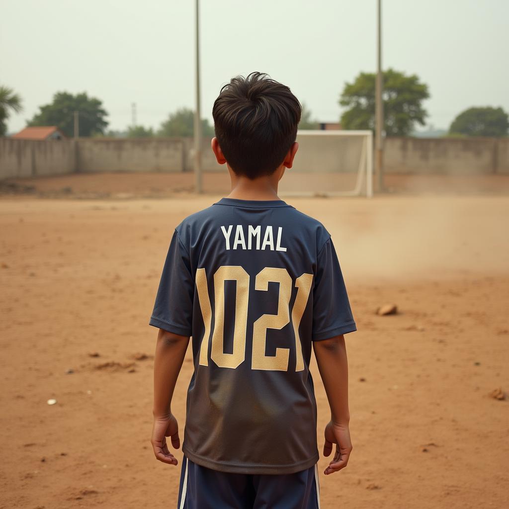 Yamal in Youth League Jersey