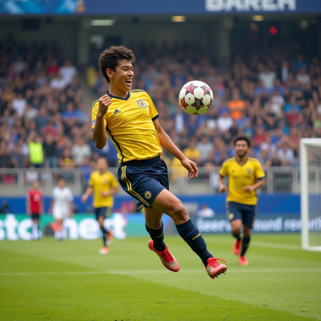 Yamal Scoring a Crucial Goal in Youth Tournament