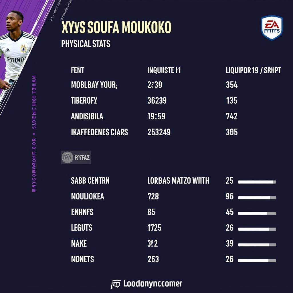 Youssoufa Moukoko's physical stats in FIFA 23