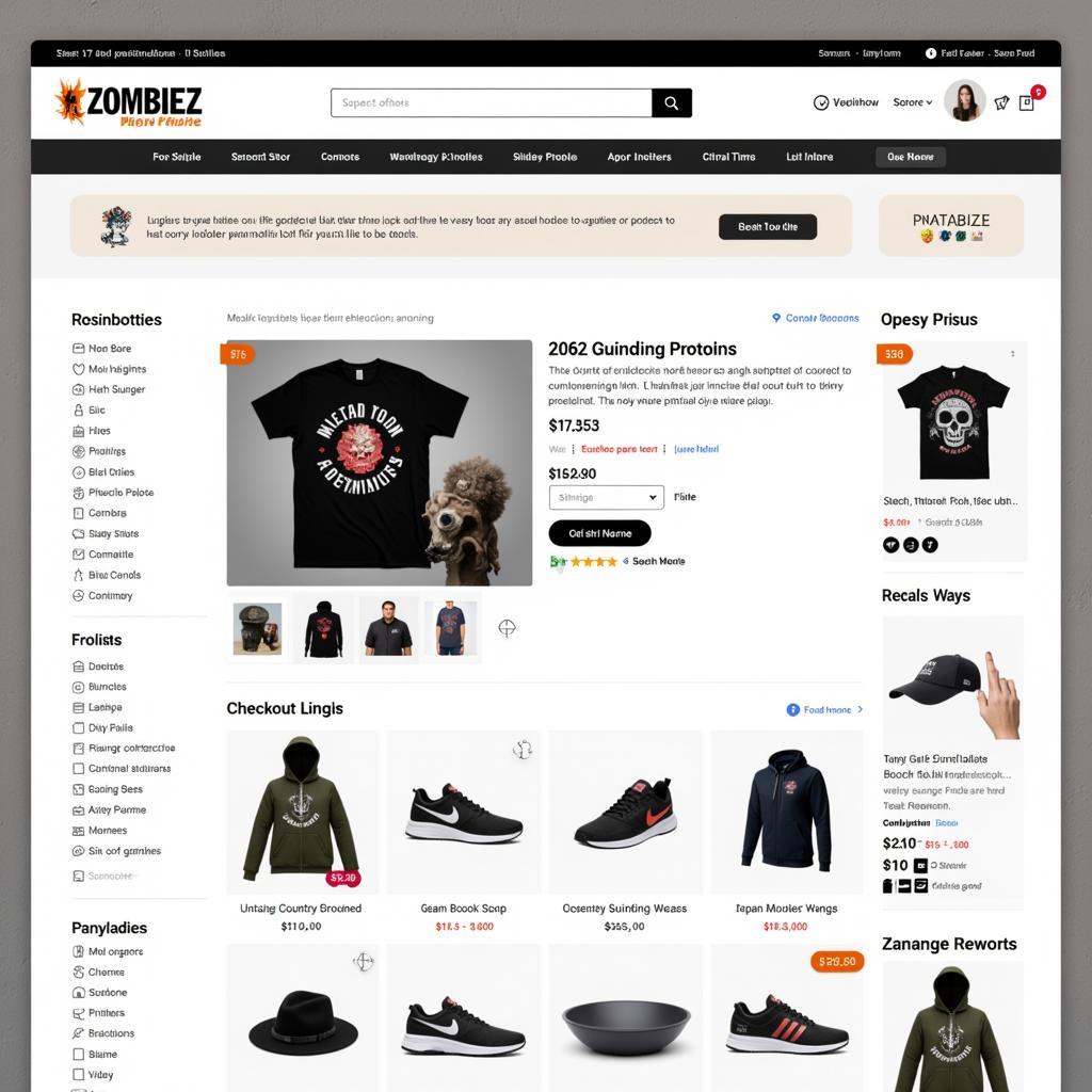 Zombiez Merchandise Online Store