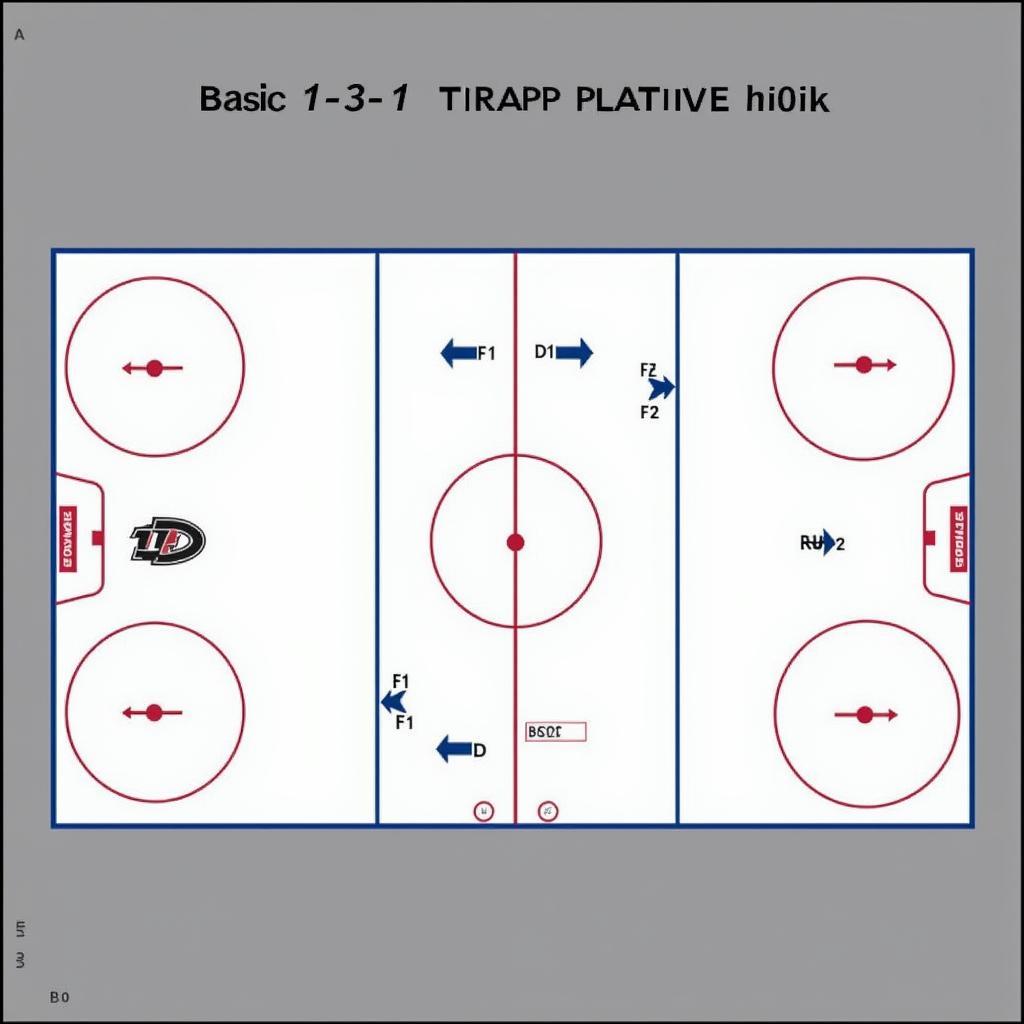 Hockey 1-3-1 Trap Formation