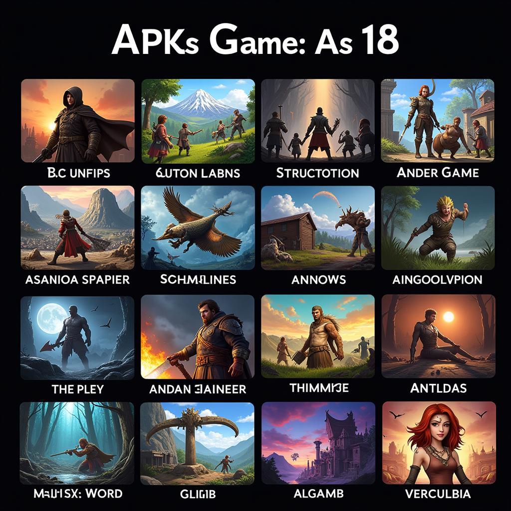 Various Genres of 18 APK Games