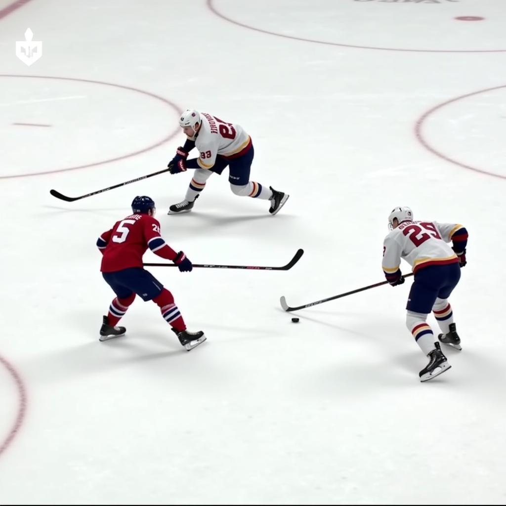 Offensive Moves in 1on1 Hockey