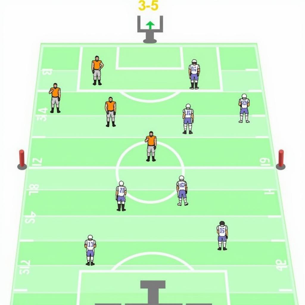 3-3-5 Defense Formation Diagram