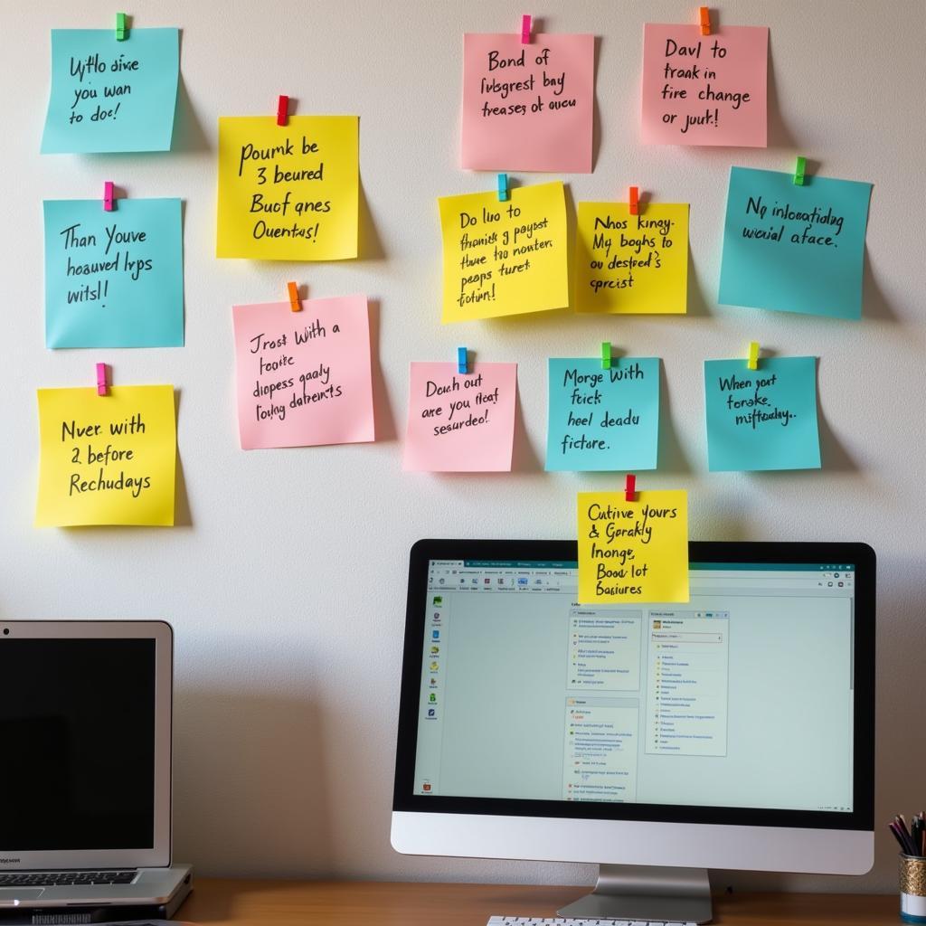 Using 3x5 Post-it Notes as Visual Reminders