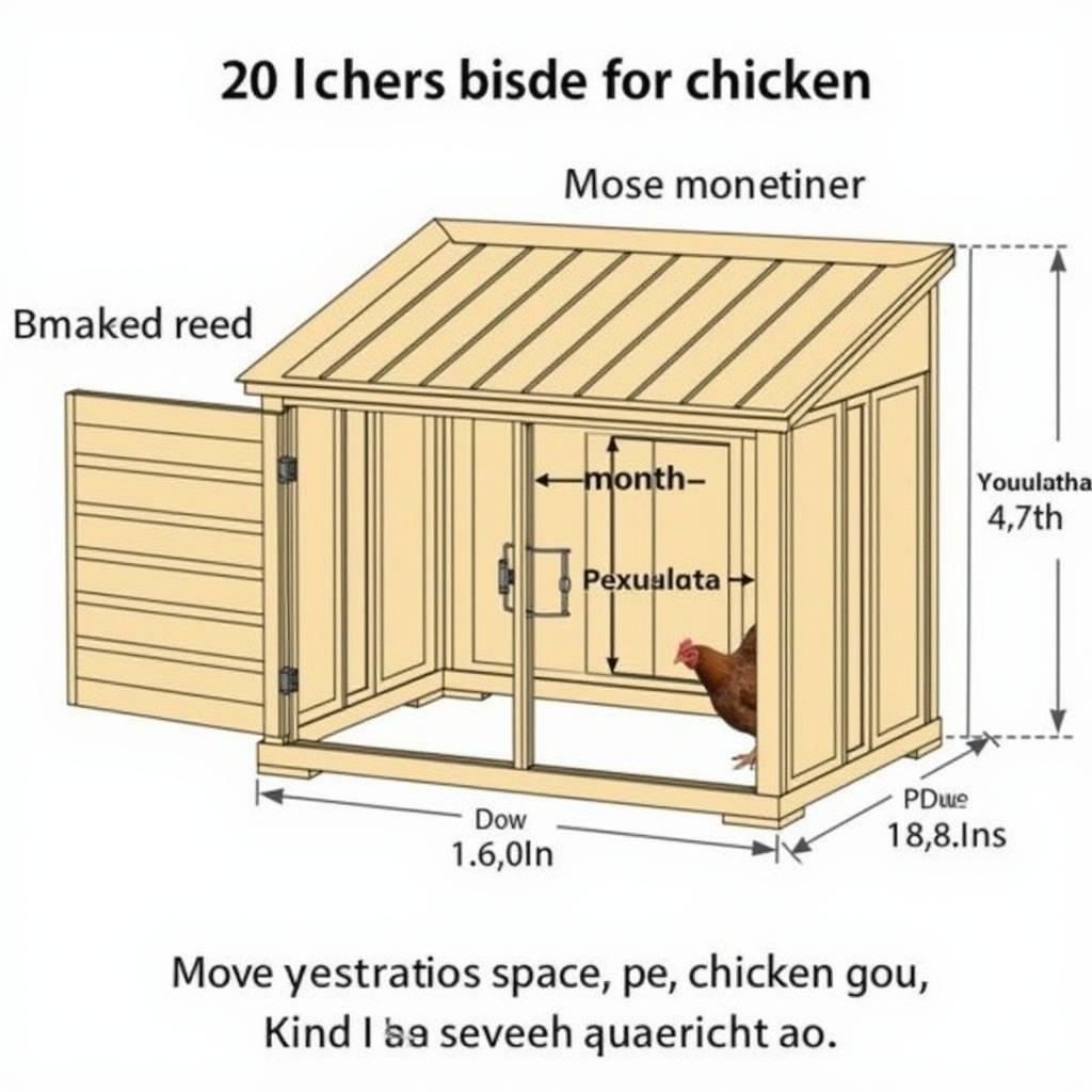 Ideal Size for a 4 Hen Chicken Coop