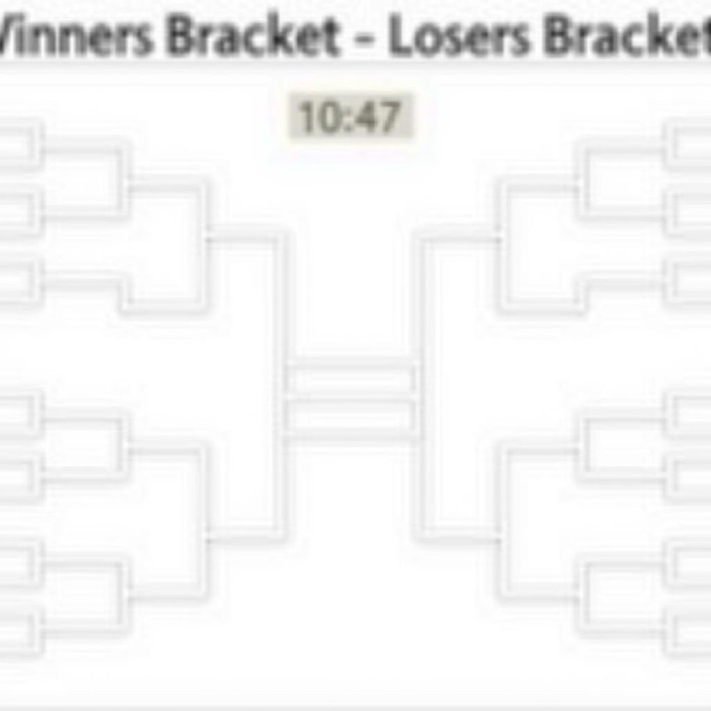 Example of an 8-Person Double Elimination Bracket