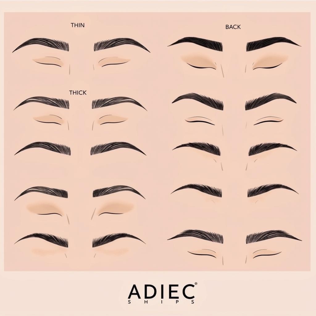 Adiec Sims 4 Eyebrows Variety