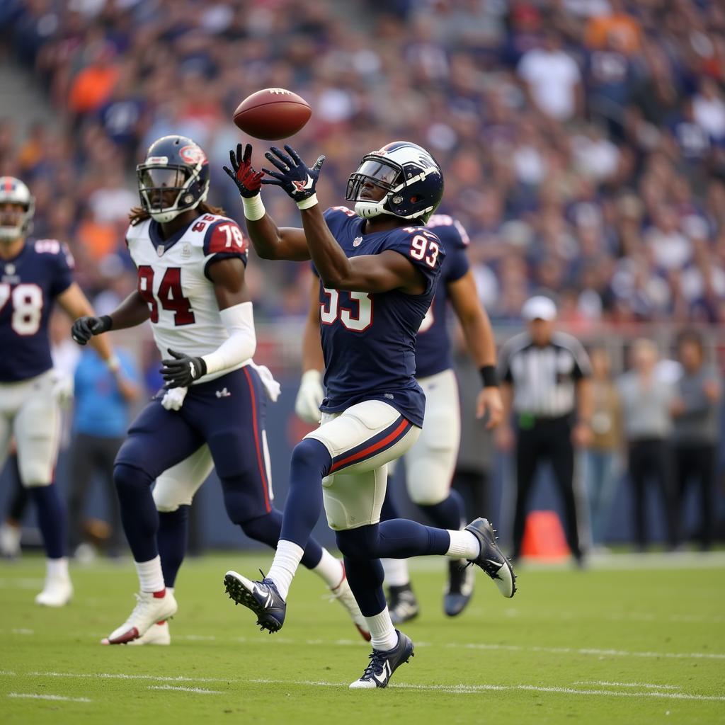 Aj Brown Displays Incredible Catching Abilities at the Apex of a Game