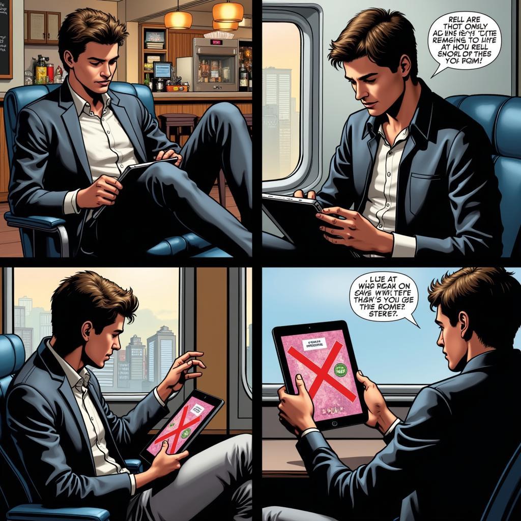 Reading All New X-Men on a Tablet