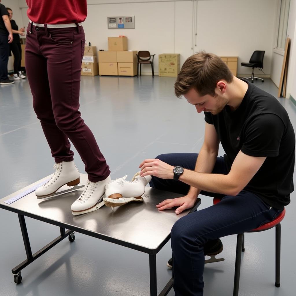 Fitting American Figure Skates