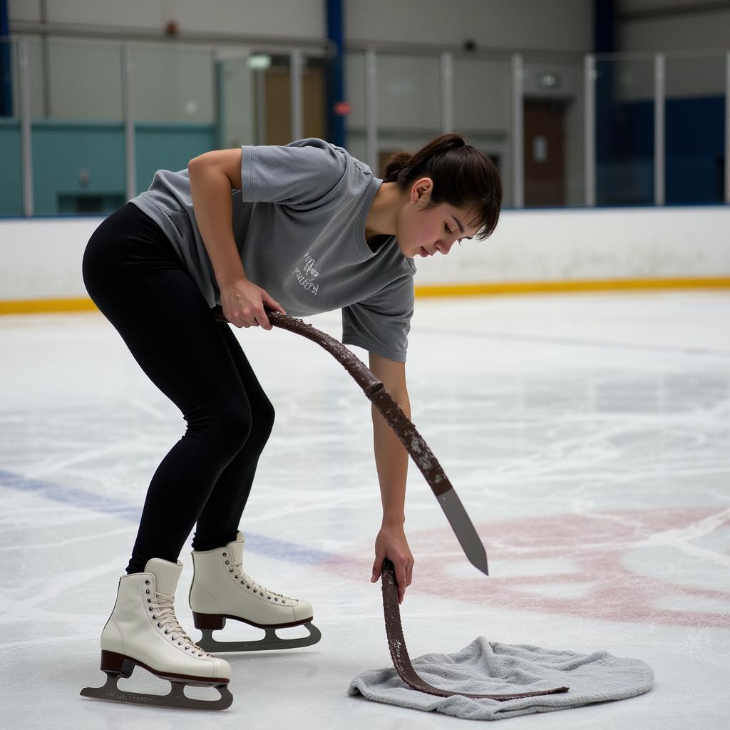 Maintaining American Figure Skates