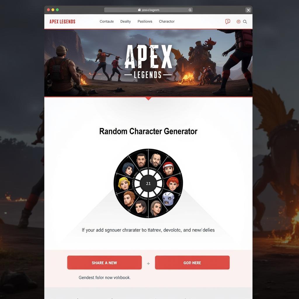 Apex Legends Random Character Generator