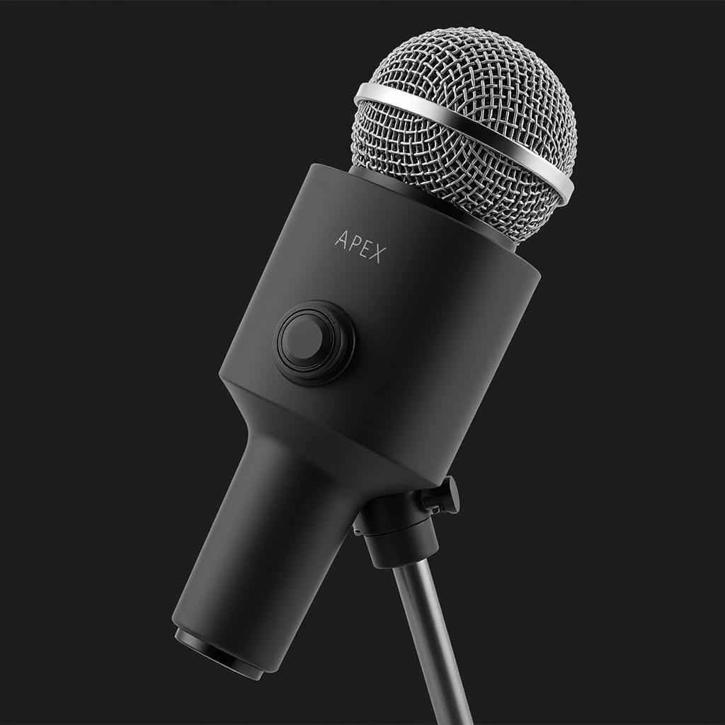 Close-up View of Apex Microphone