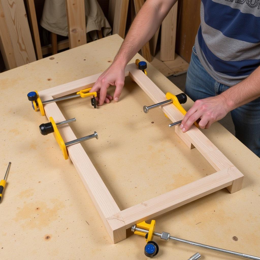 Assembling Barn Door Frame