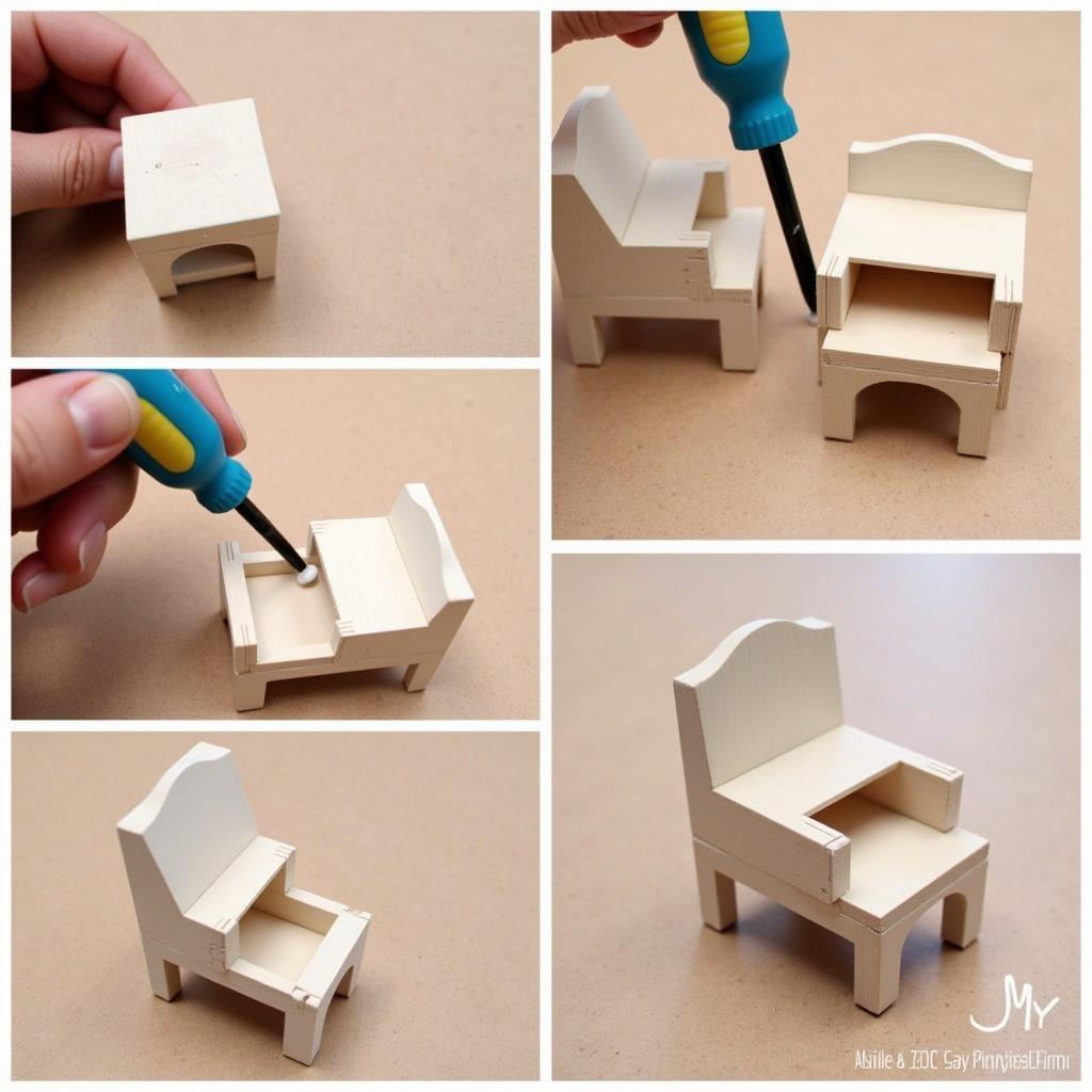 Step-by-Step Assembly of a Mini Furniture Kit