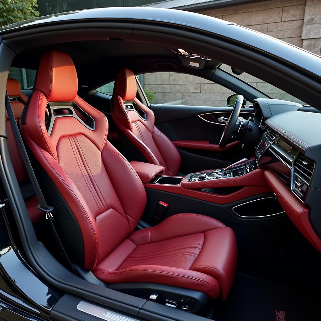 Luxurious Interior of the Audi R8