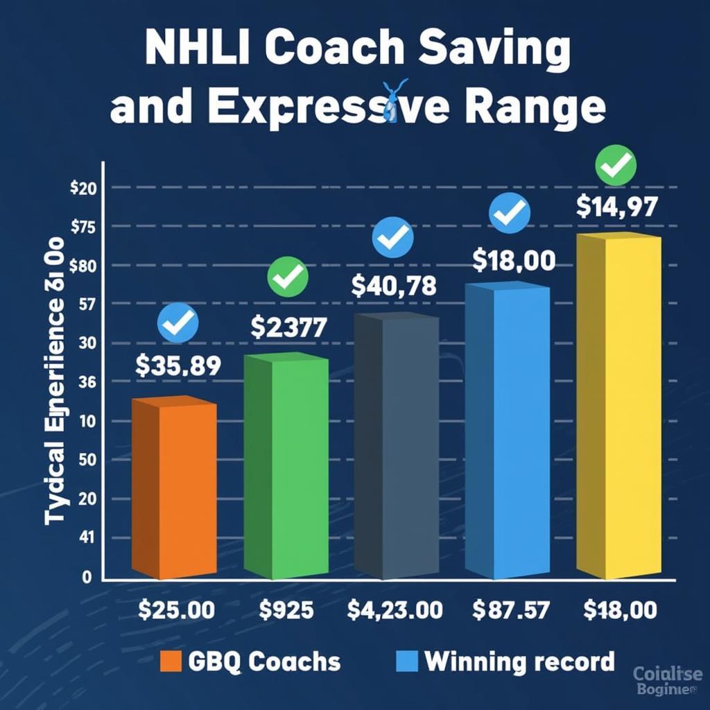 Chart Showing the Average Salary Range for NHL Coaches