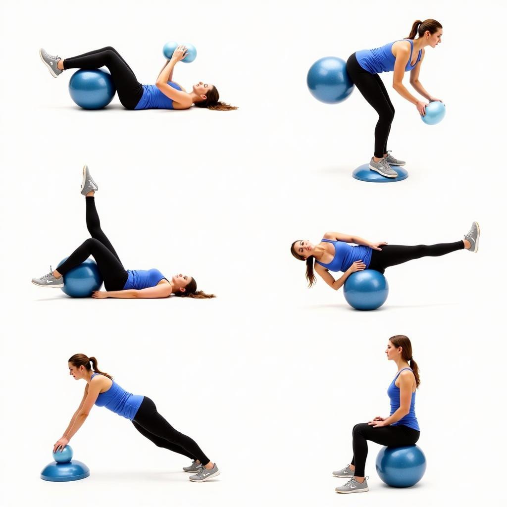 Using a Balance Ball with a Cover for Exercises