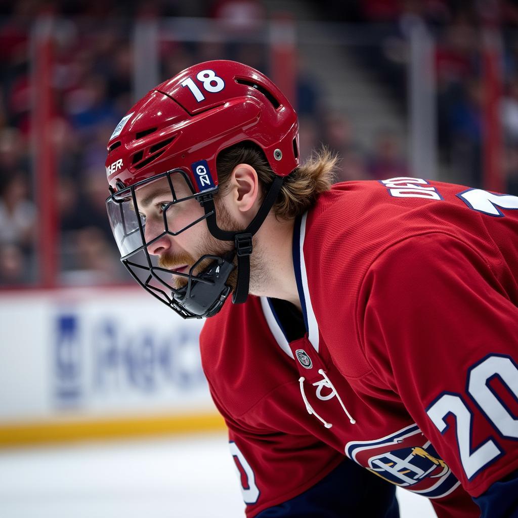 Bauer 7500 Hockey Helmet in Action