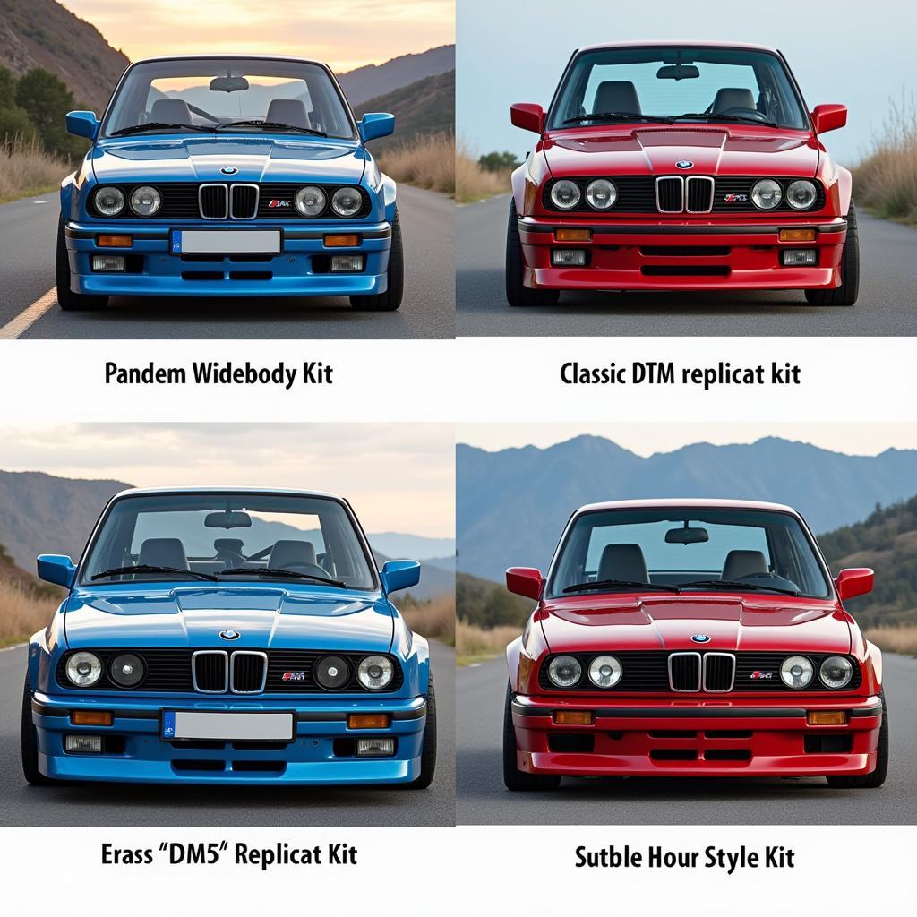 Comparing Different BMW M3 E30 Body Kits