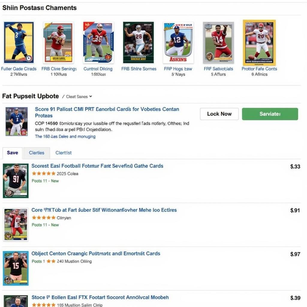 Buying Score 91 Football Cards Online