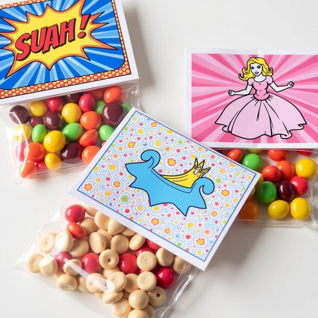 Themed Candy Peg Bags for Party Favors