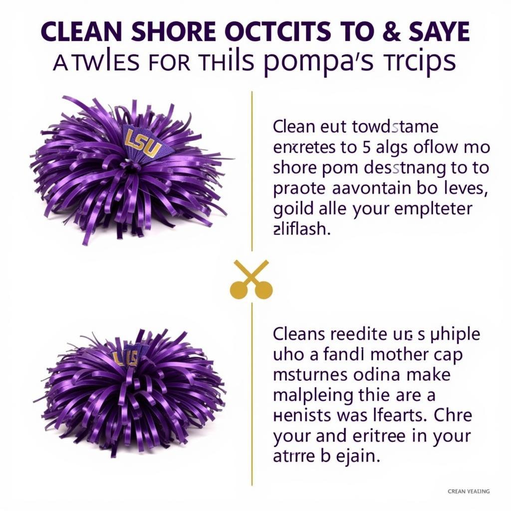 Tips for Caring for LSU Pom Poms