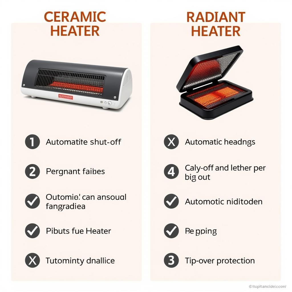 Comparison of ceramic and radiant heaters for pets.