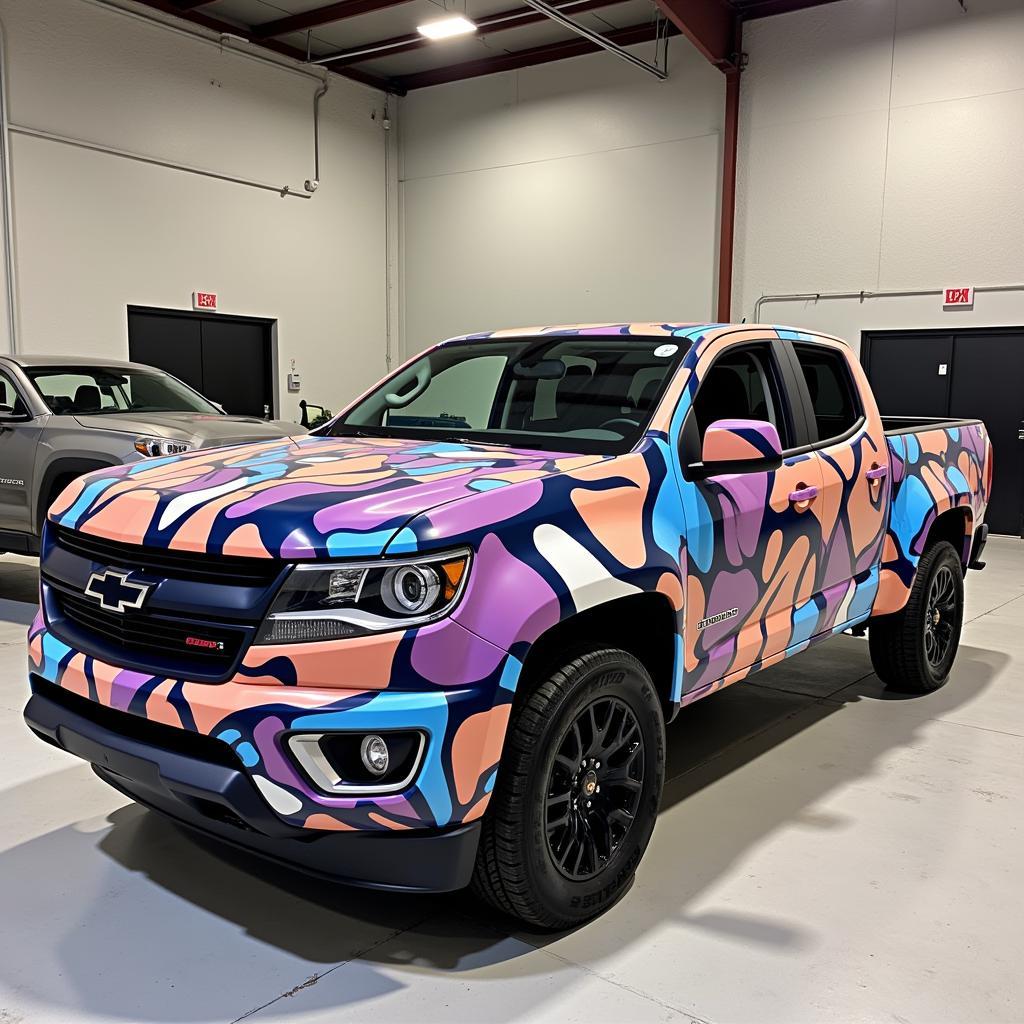 Chevy Colorado with Custom Graphics Wrap