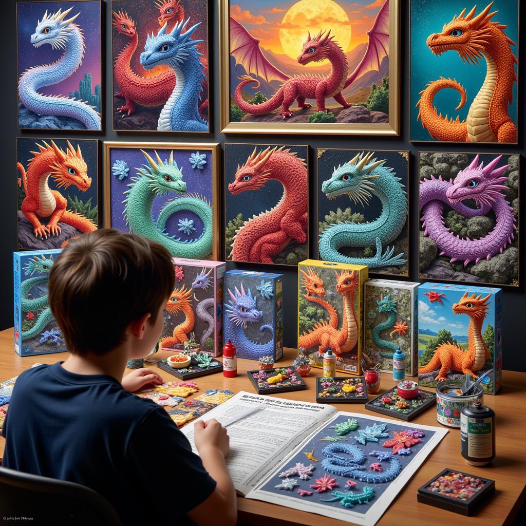 Selecting a Dragon Diamond Art Kit