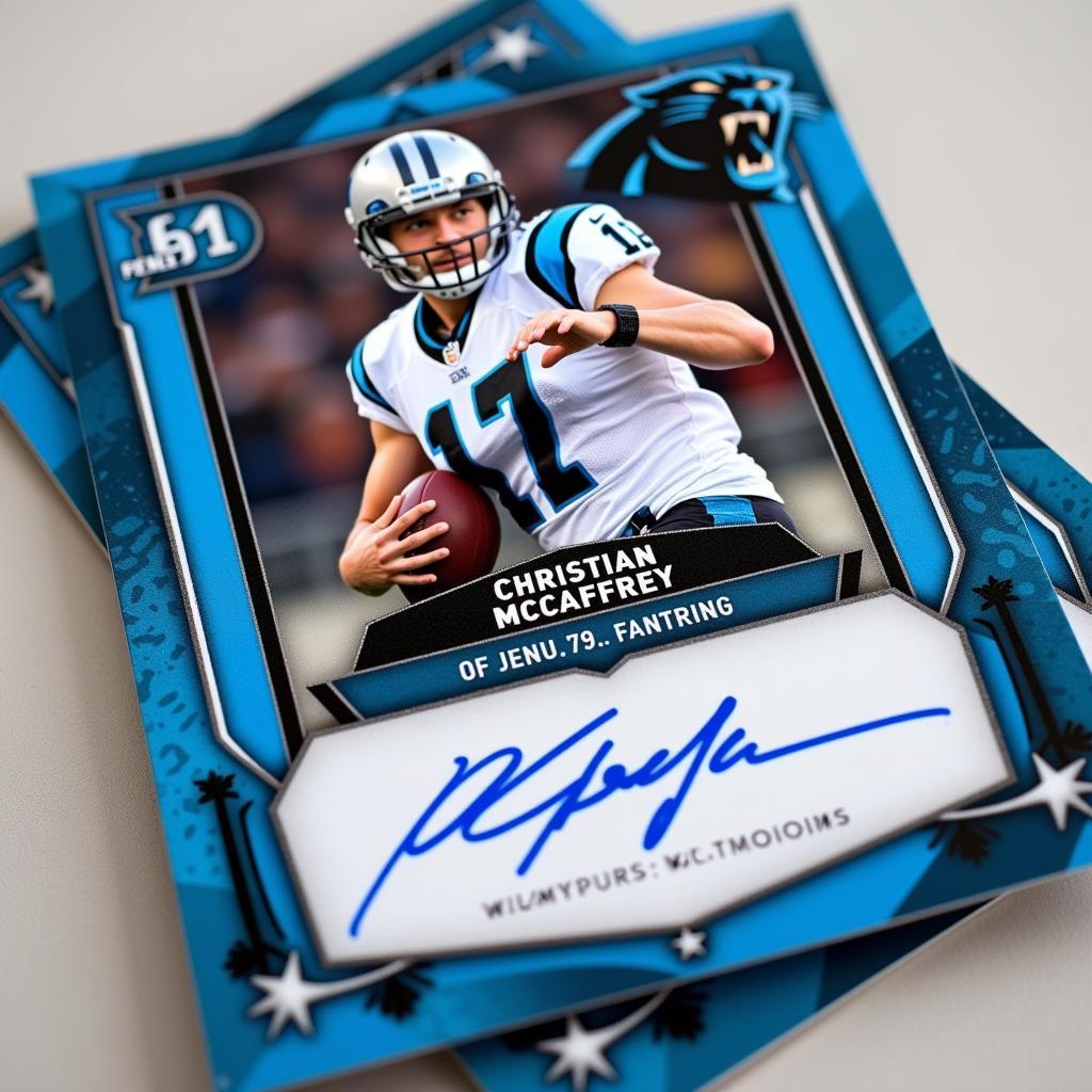 Christian McCaffrey rookie card image