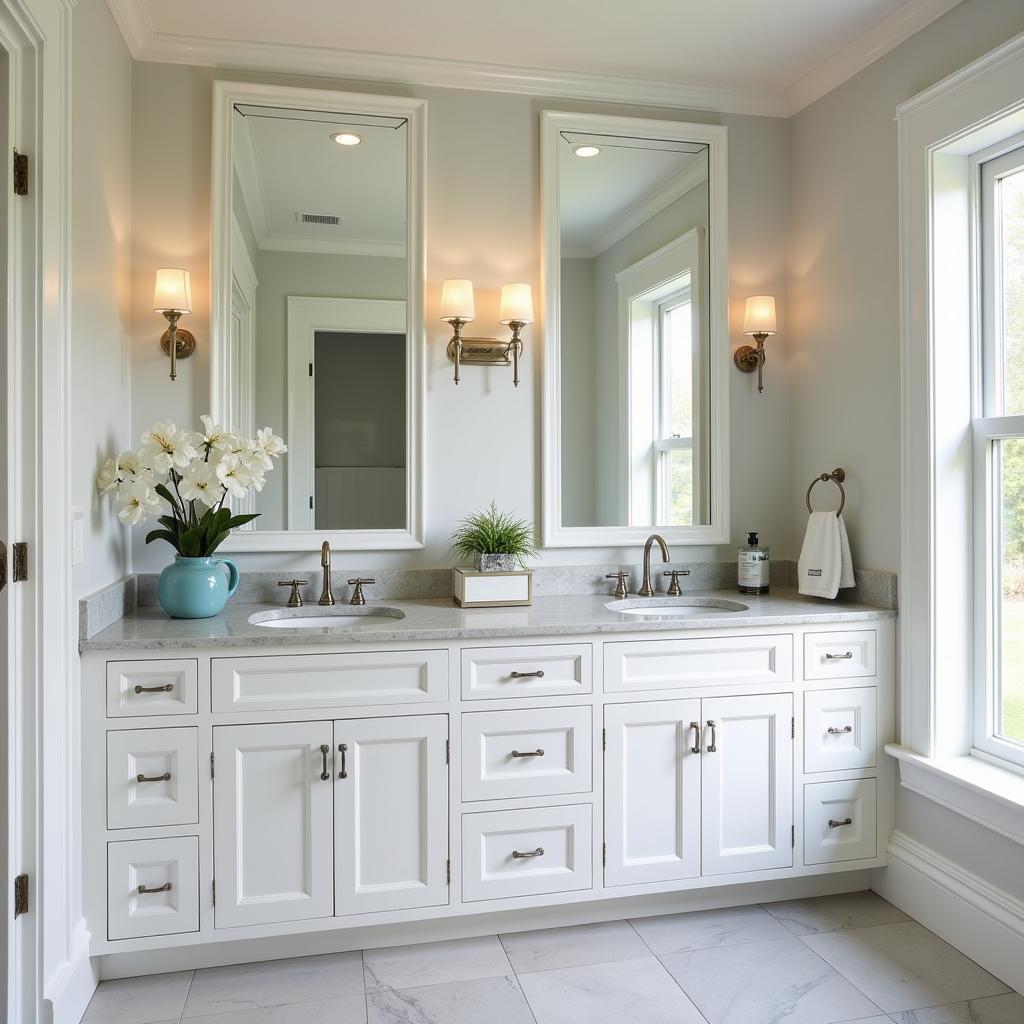 Classic White Shaker Style Bathroom Cabinets