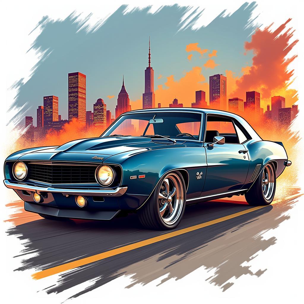 Classic Camaro Art Print