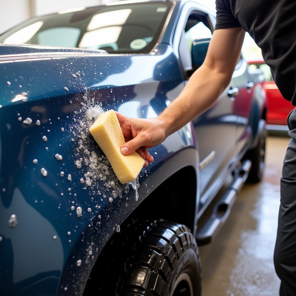 Cleaning a Chevy Colorado Wrap