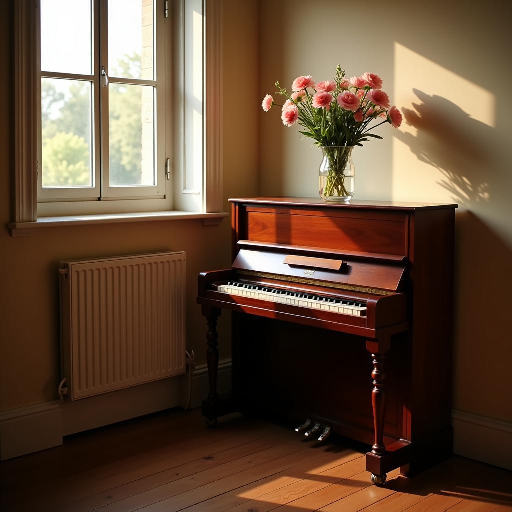 Compact Acoustic Piano in a Small Room