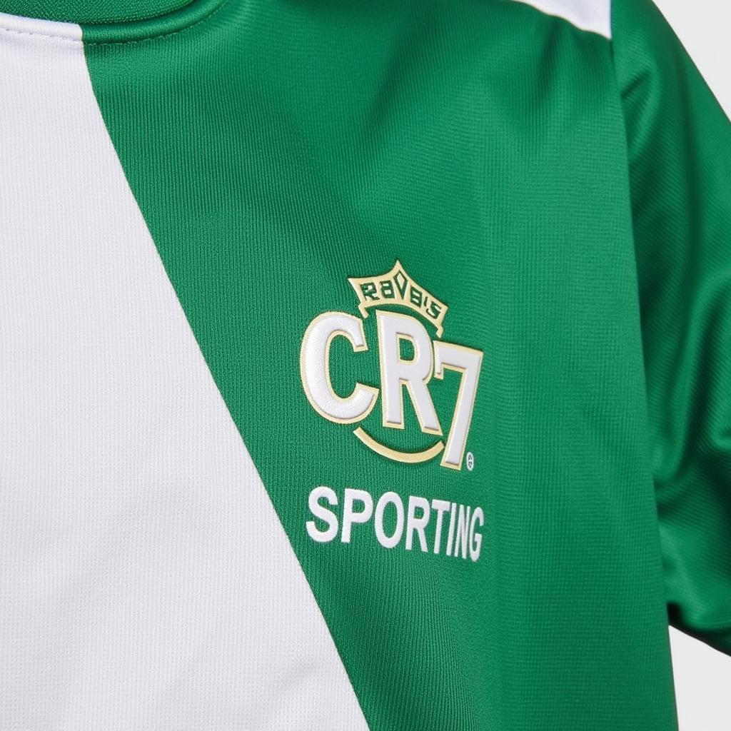 Close-up of the Sporting CR7 Jersey Design