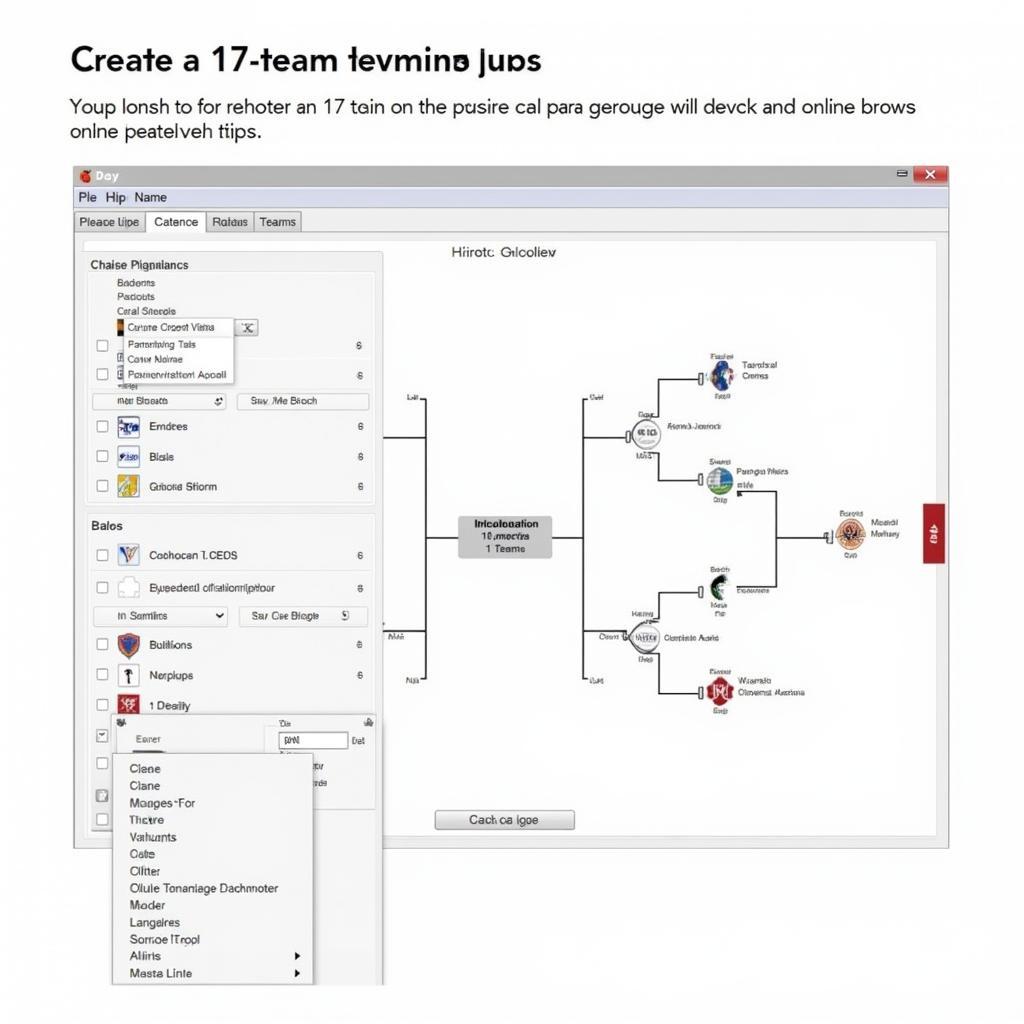 Creating a 17 Team Bracket Using a Bracket Generator