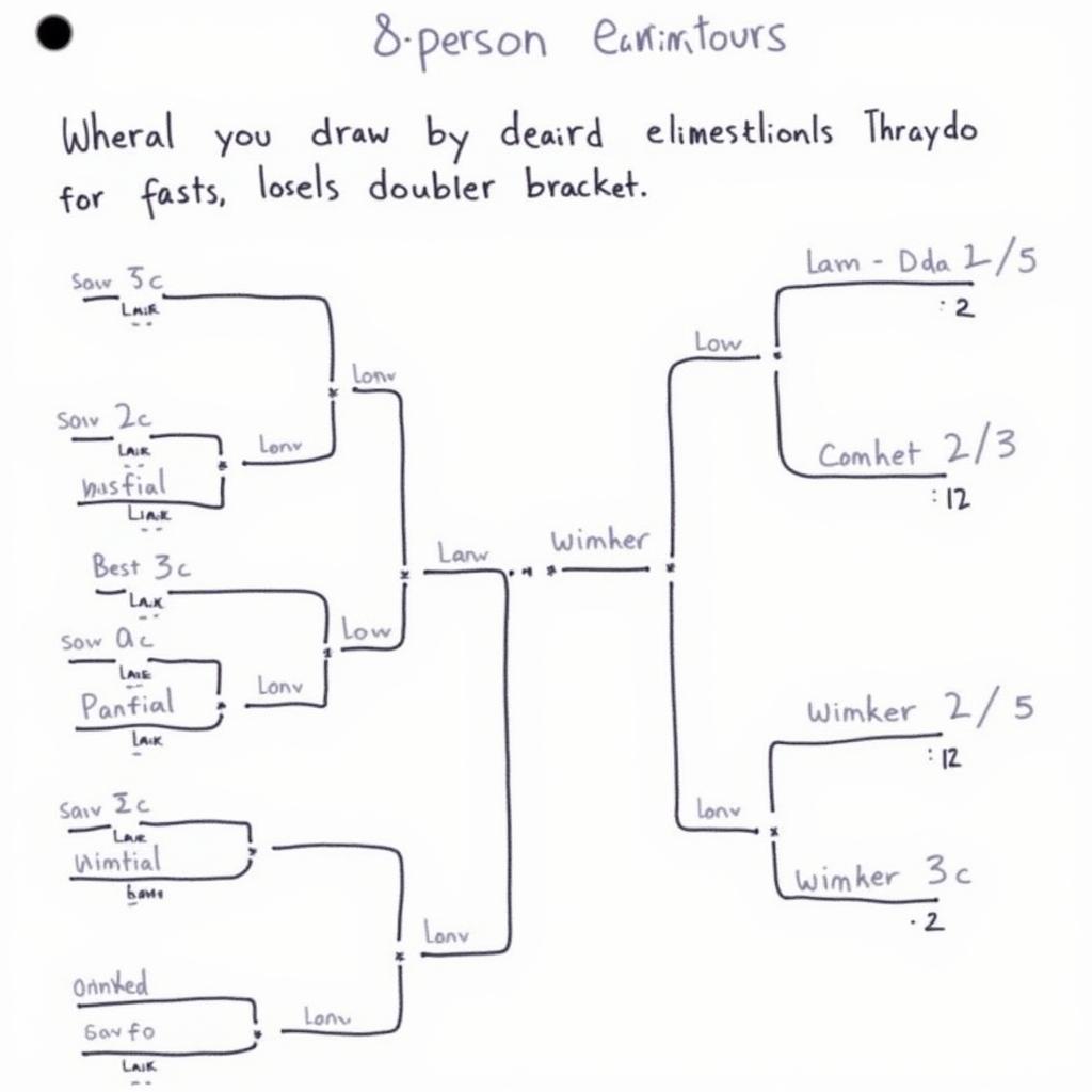 Manually Creating an 8-Person Double Elimination Bracket