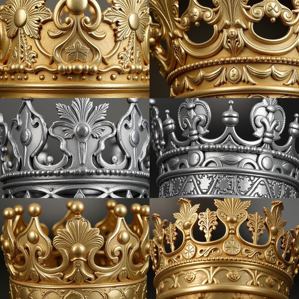 Crown Materials: Gold, Silver, and Other Metals