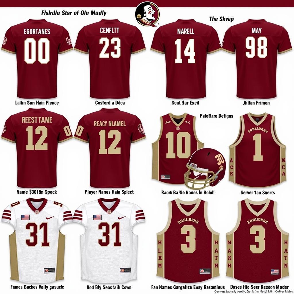 Custom Florida State Jersey Design Ideas