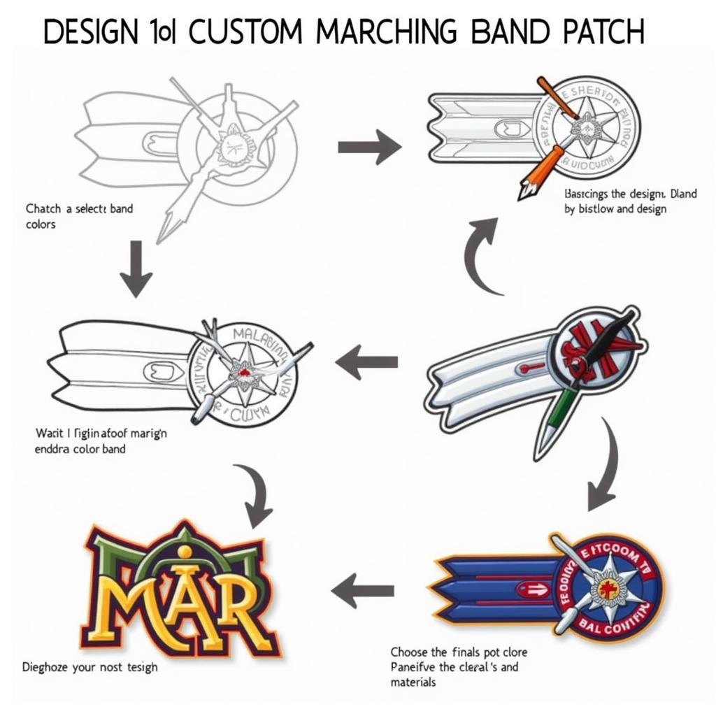 Custom Marching Band Patch Design Process