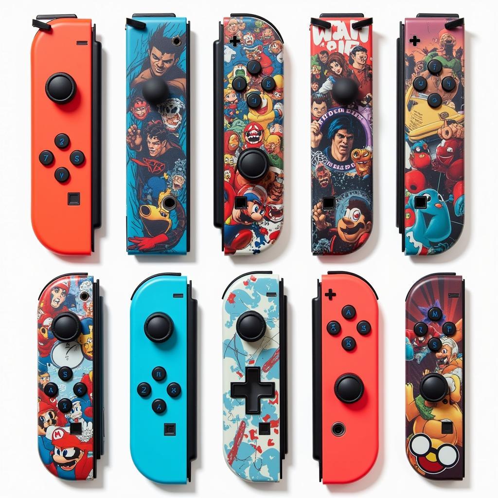 Various Custom Nintendo Switch Shell Designs