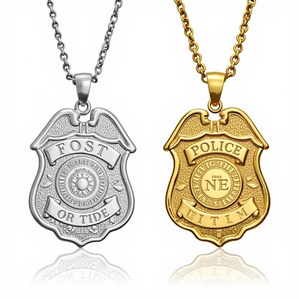 Choosing Materials for a Custom Police Badge Necklace