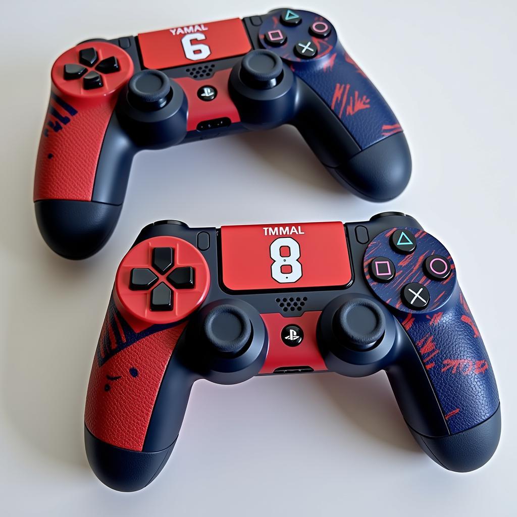 Custom PS4 Controller with Yamal's Jersey Number